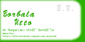 borbala utto business card